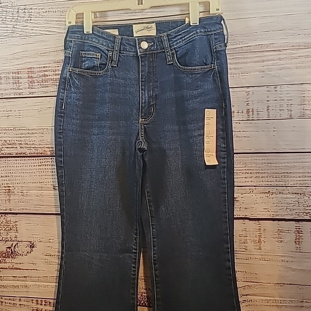 Universal thread high rise flare denim jeans - Picture 3 of 10